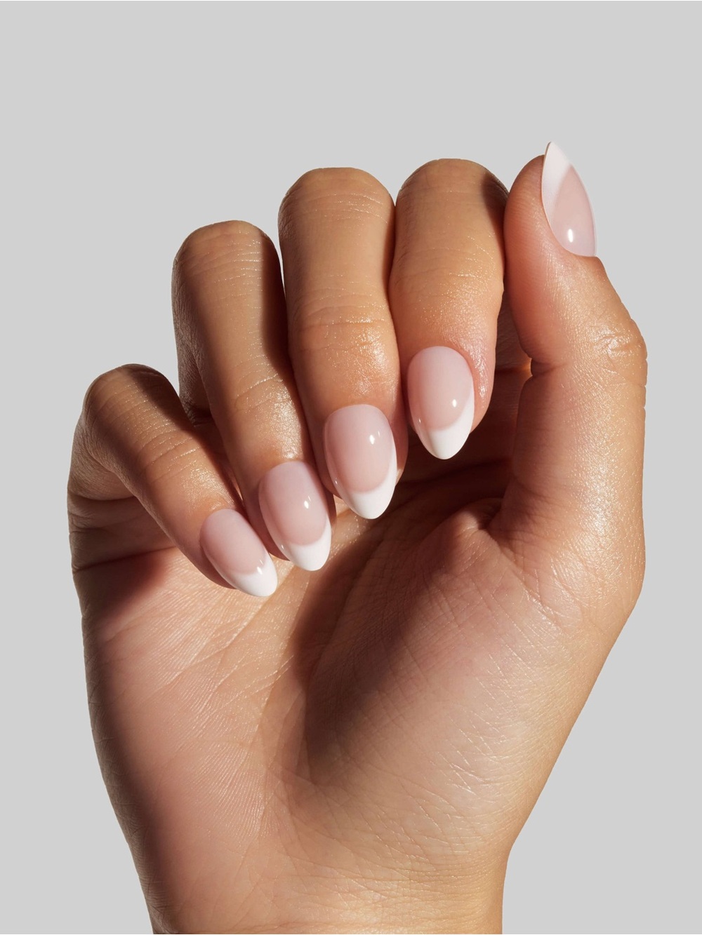 Celebritips “Buttermilk French” Press-On Nails | Short Almond | NEW